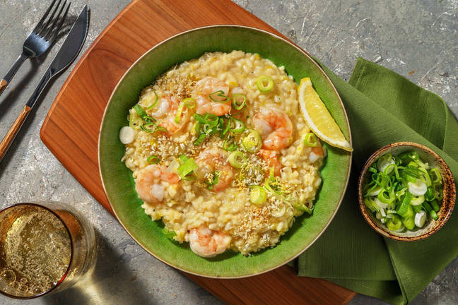 Spicy Cajun Prawn Risotto
