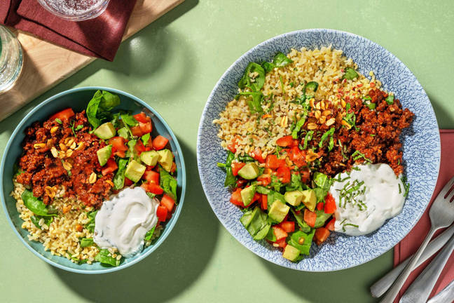 Indiskinspireret oksekødsbowl