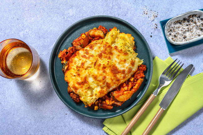 Hachis Parmentier de porc gratiné au gouda