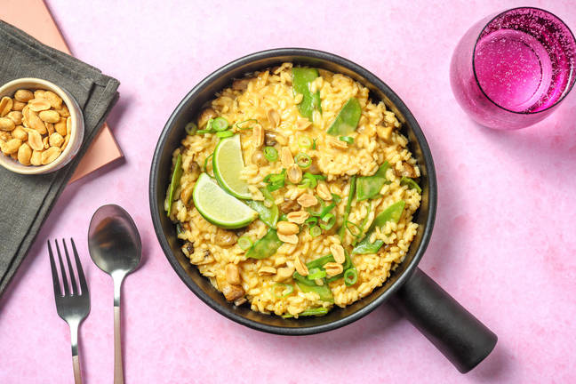 One-Pot Thai-Curry-Risotto 