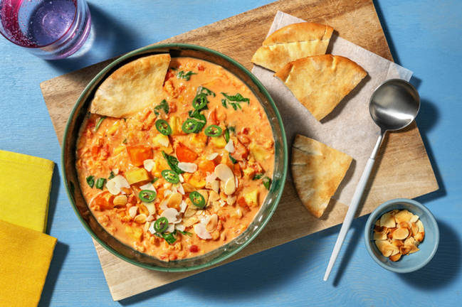 Chermoula Coconut Lentil & Veggie Soup