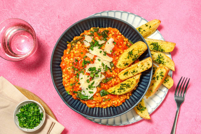 Italiaanse groentestoof met parelcouscous