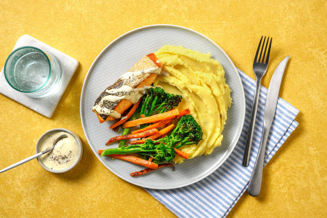 Lachs in cremiger Ravigote Sauce