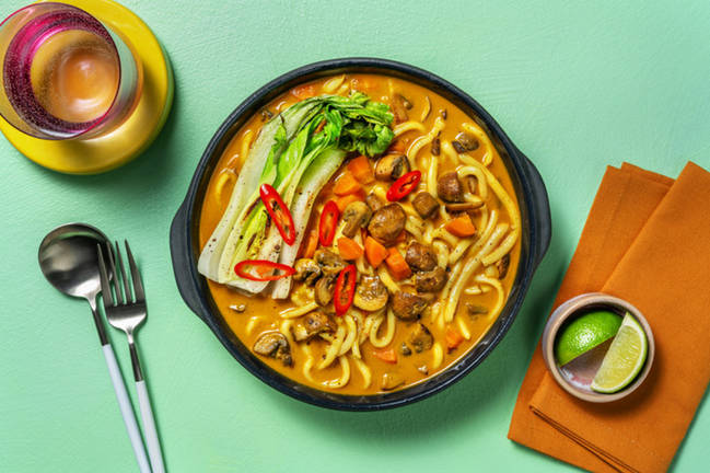 Curried Mushroom Noodles