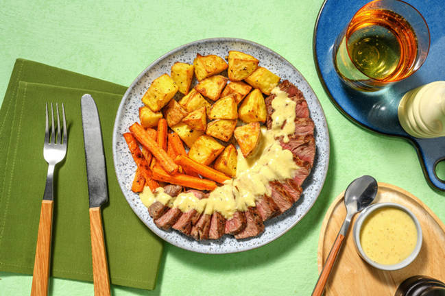 Beef Rump in Creamy Mustard Sauce