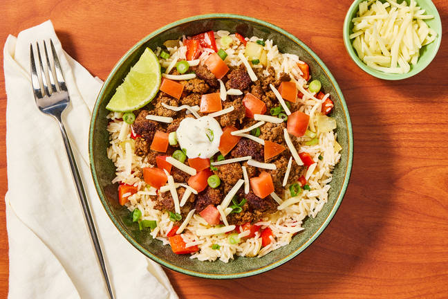 Fajita Beef and Rice Bowls