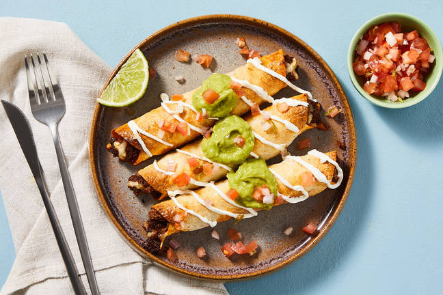 Cheesy Beef Taquitos