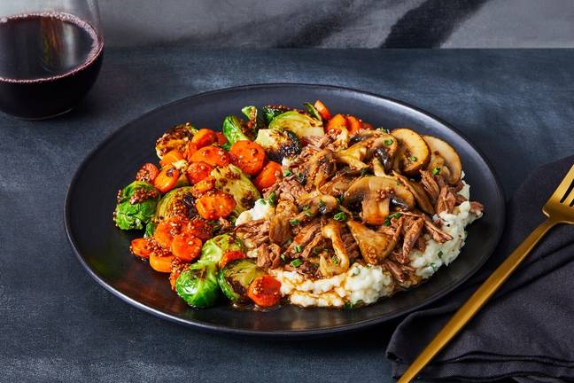 Pot Roast Au Jus with Buttery Mushrooms