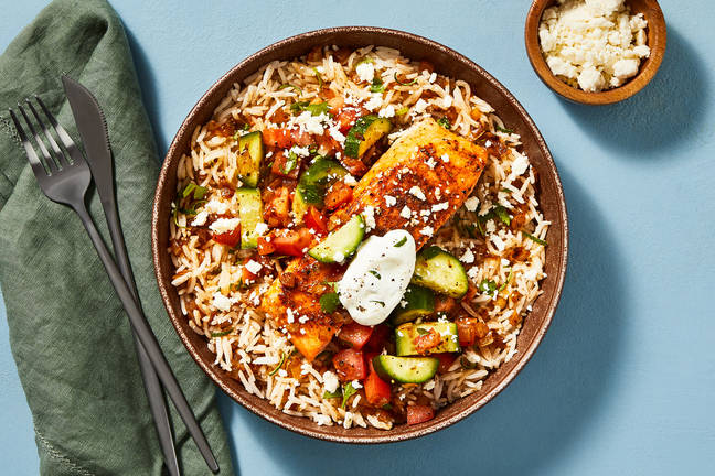 Mexican Salmon and Rice Bowls