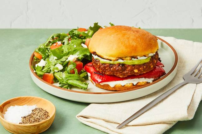 Burgers au chorizo et aux poivrons grillés