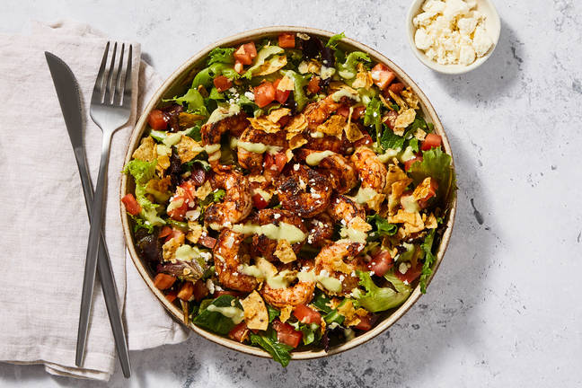 Repas futé : Salade de crevettes tex-mex