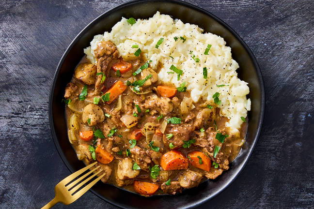 Braised Beef Pot Roast with Mushrooms