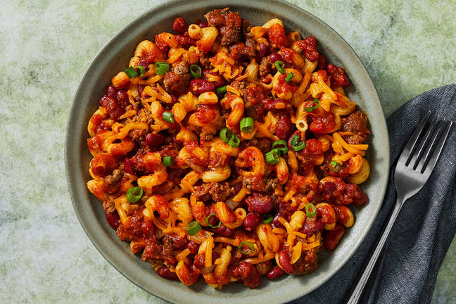 One-Pot Southwest Beef and Bean Cavatappi 