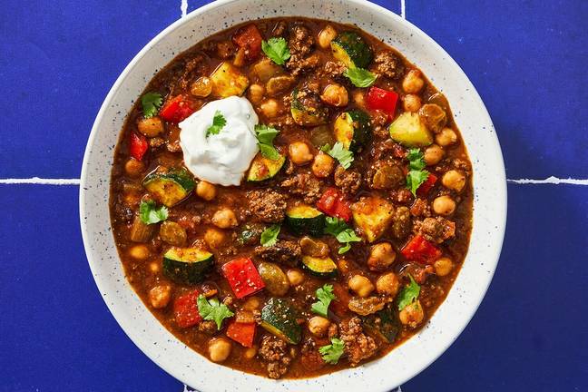 Moroccan Beef and Chickpea Chili
