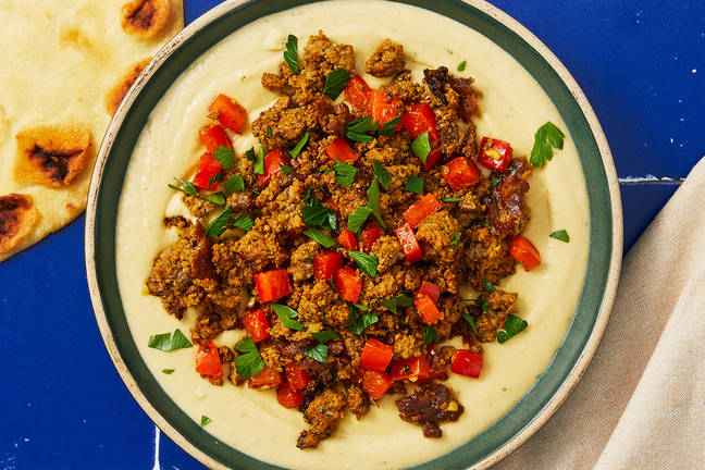 DIY Hummus and Spiced Beef