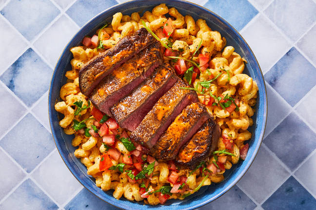 Chipotle Steak and Cheesy Cavatappi