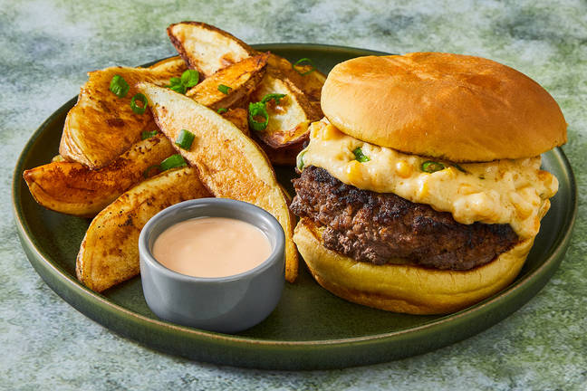 Cheesy Corn Bulgogi Beef Burgers