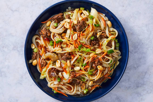 SuperQuick Thai Rice Noodles with Beef