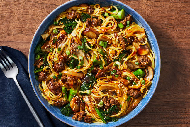 Gingery Beef and Noodle Stir-Fry