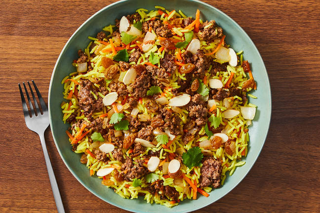 Pilaf de bœuf haché