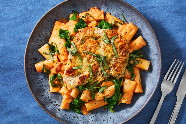 Parmesan Chicken and Creamy Rosé Sauce