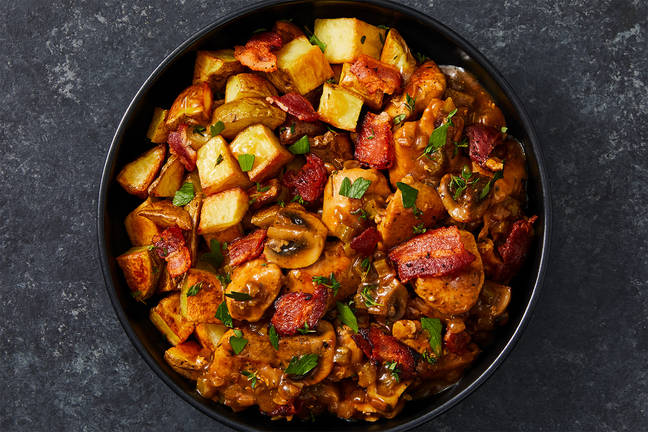 White Wine Chicken and Bacon Stew