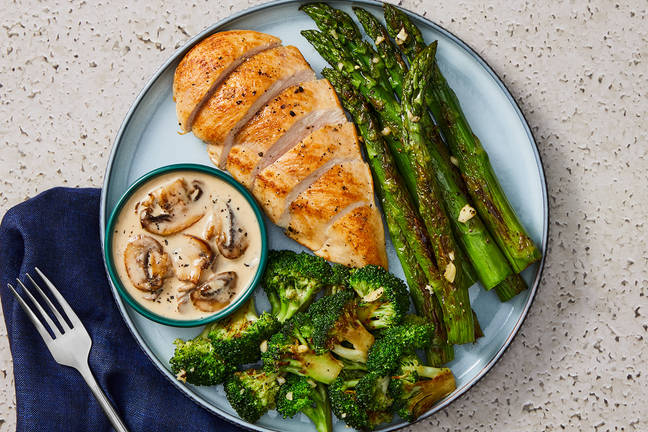 Chicken in Rich Mushroom Sauce