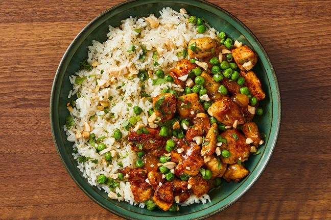SuperQuick Spicy Mango Chicken Bowls