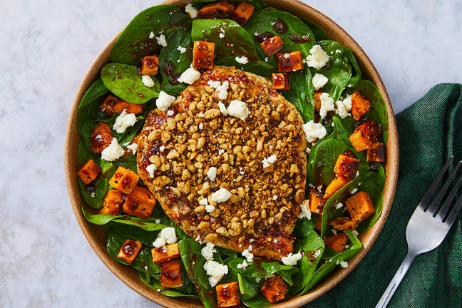 Cranberry-Walnut Crusted Chicken 