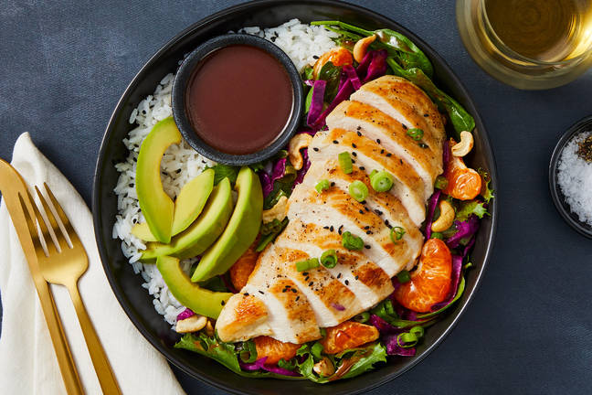 Citrus-Cashew Chicken Bowls 