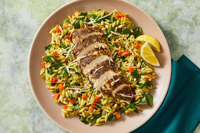 One-Pot Mediterranean Chicken and Orzo