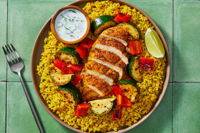 Nutritionist's Pick: Peruvian Roasted Chicken and Herby Yogurt Sauce