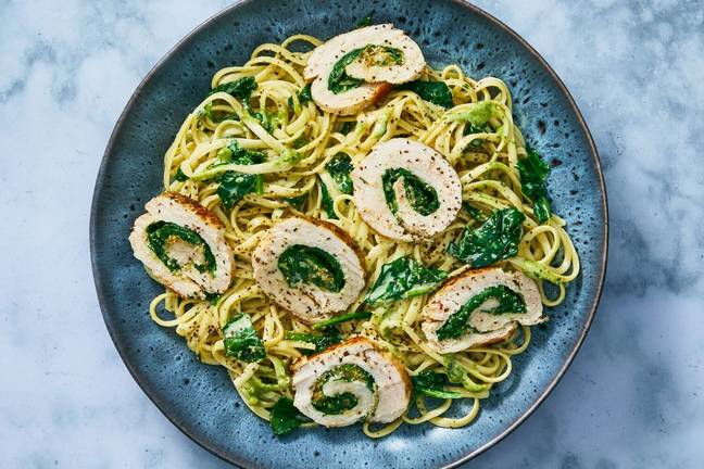 Italian-Style Chicken and Spinach Involtini
