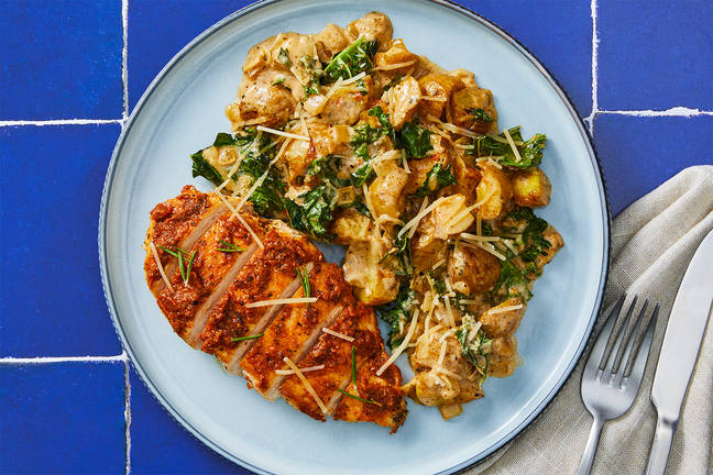 One-Pan Marry Me Chicken and Potato Bake