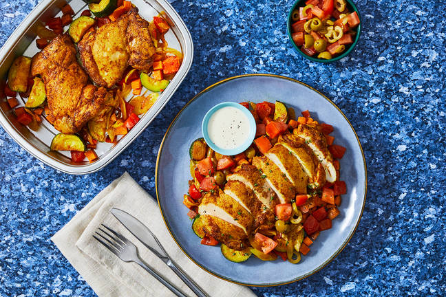 Chicken Shawarma with Veggies and Garlic Toum