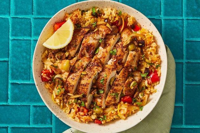 One Pot Spanish Chicken and Rice