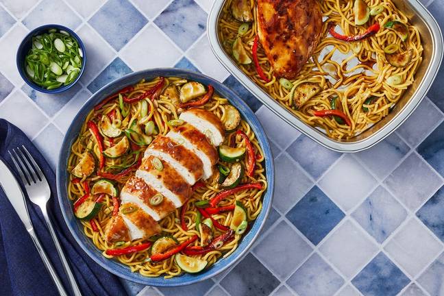 Baked Chicken-and-Vegetable Chow Mein