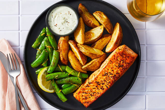 Pan-Seared Greek Salmon