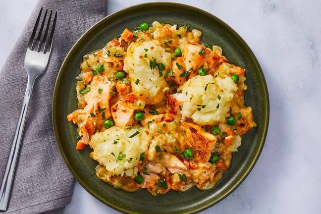 Mashed Potato-Topped Salmon Pie