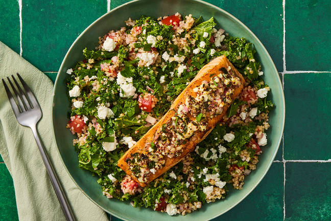 Nutritionist's Pick: Dill-Garlic Goat Cheese Salmon