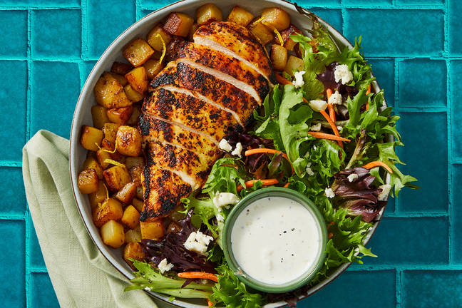 Lemon-Pepper Chicken and Braised Potatoes
