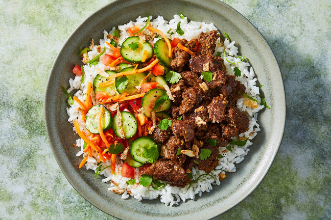 Vietnamese Caramelized Beef Bowls