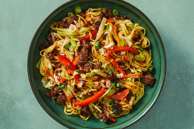 Nouilles au bœuf à la sauce hoisin