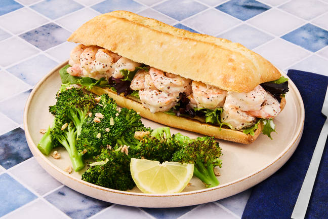SuperQuick Creamy Lemon Shrimp Sandwiches