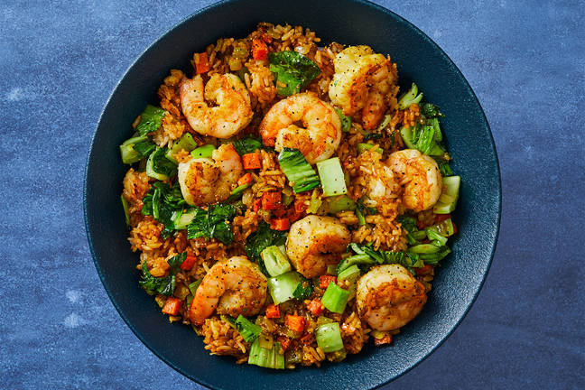 Riz frit aux crevettes à la thaïlandaise