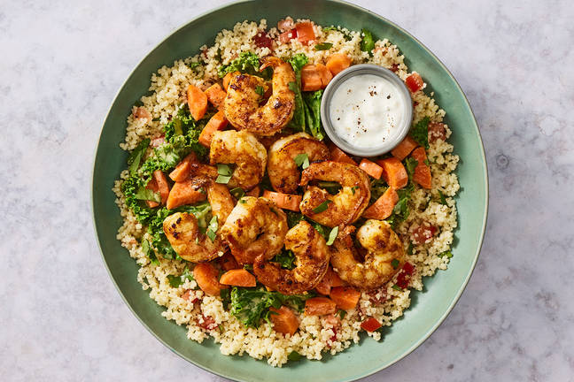 Indian Shrimp with Coconut-Braised Veggies