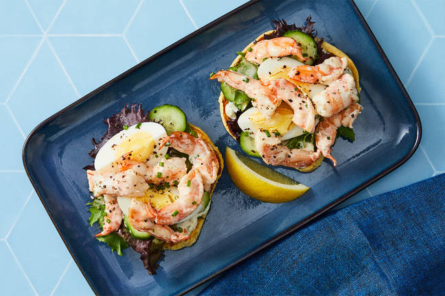 Swedish Poached Shrimp-and-Egg Smörgås