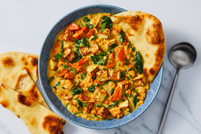 Paneer and Lentil Coconut Curry