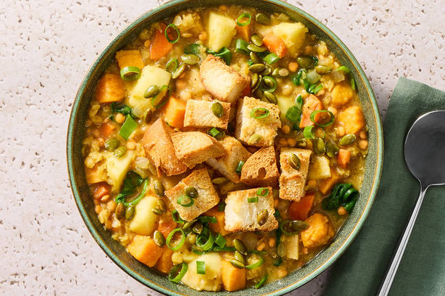 Spiced Lentil and Sweet Potato Stew