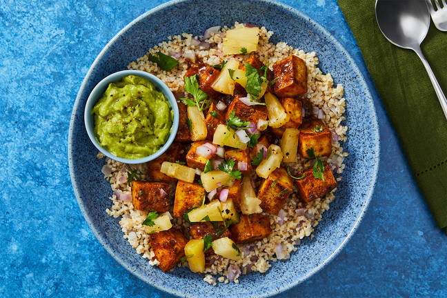 Saucy Mango-Jerk Tofu Bowls